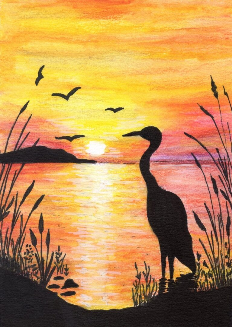 Sunset Crane (easy)